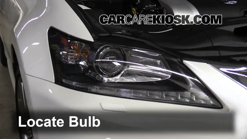 2013 Lexus GS350 3.5L V6 Lights Highbeam (replace bulb)